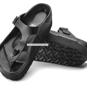 NWOT Gizeh Exquisite Papillo Platform Sandals Size 40 EU Size 9 9.5 US